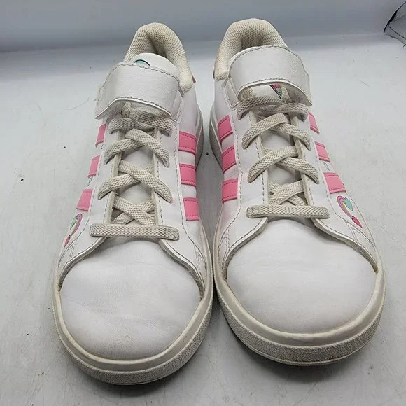 Adidas Grand Court Minnie Girls 2.5 White Pink Sneaker Shoe Casual School GY6629